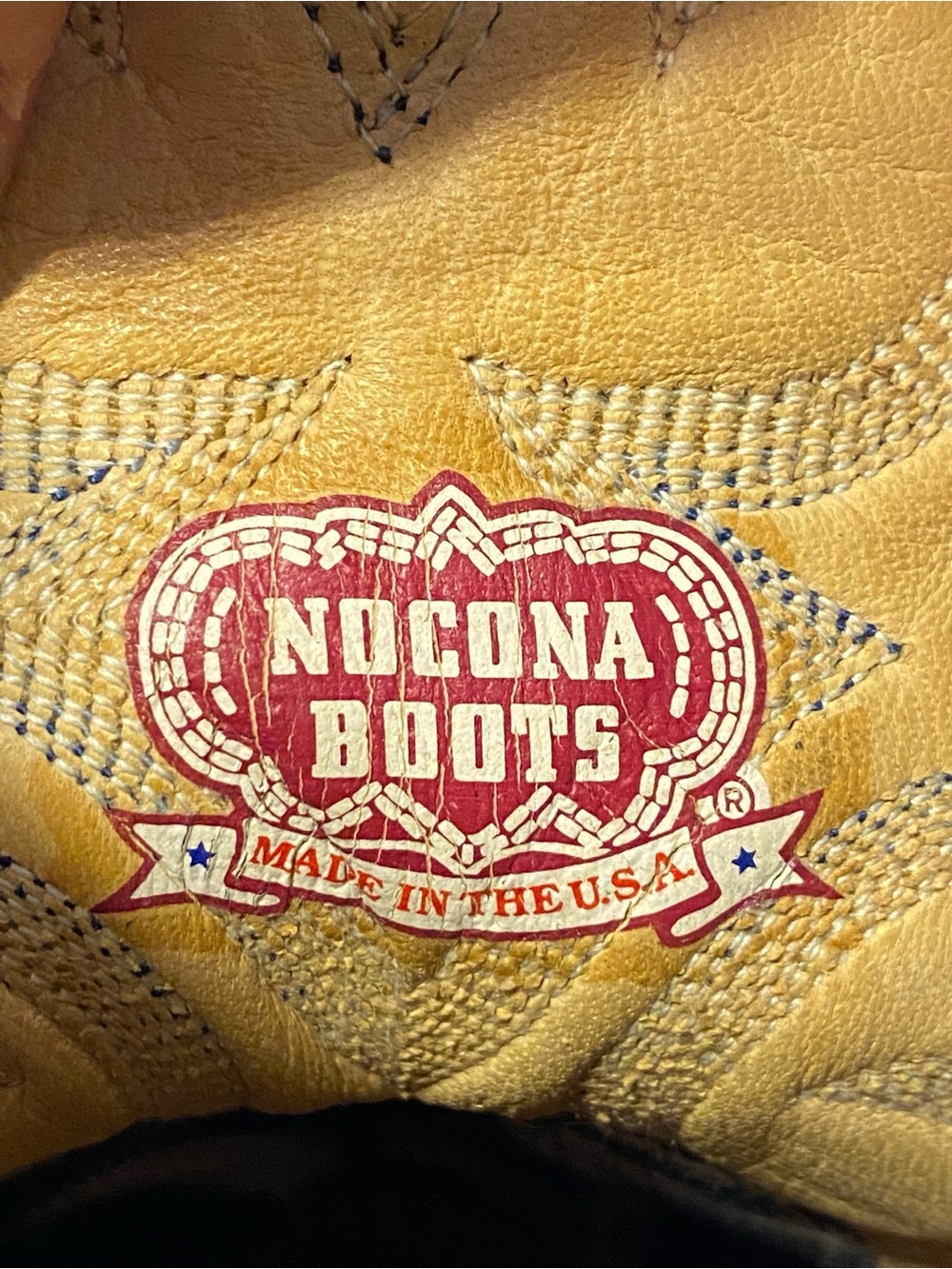 Nocona 1550-28-005 Vintage Blue Lizard & Leather Western Cowgirl Boots SZ 7D - Picture 14 of 15